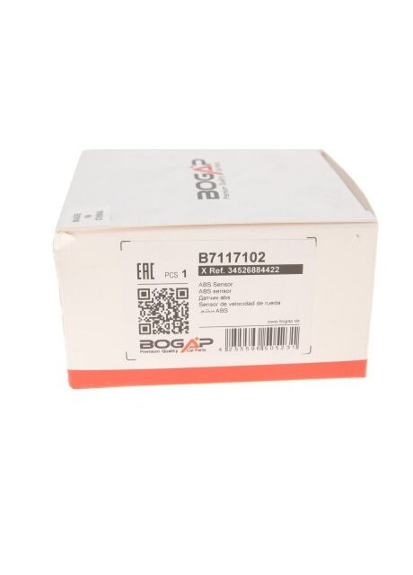 Датчик ABS (передній) BMW 1 (F20/F21)/3 (F30/F80)/4 (F36) 11 B7117102 (opt-om) No Brand (340422396)
