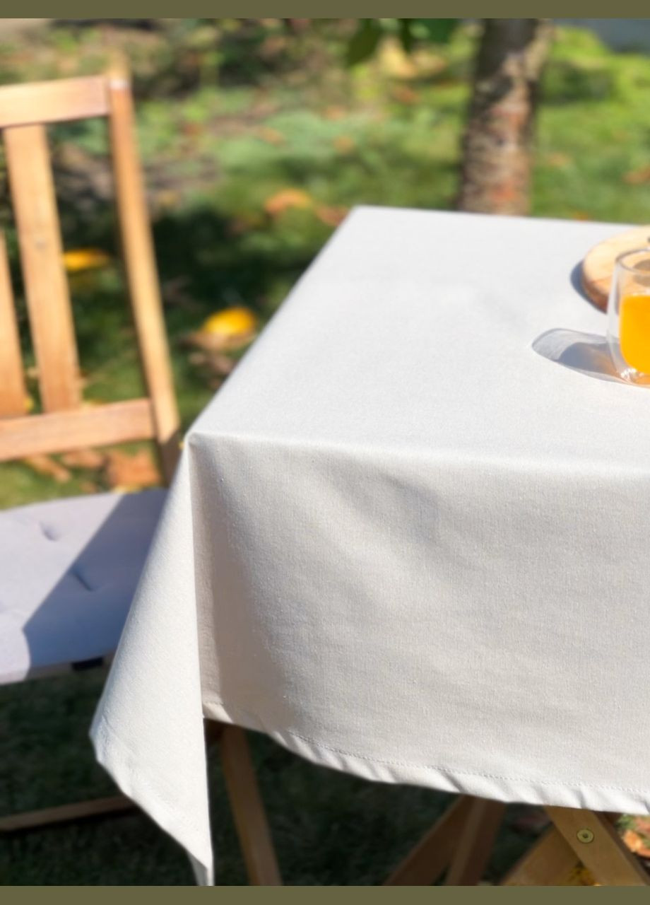 Водоотталкивающая Скатерть " однотон" 200х100 см (+ 8 салфеток 30х40) No Brand (317275596)