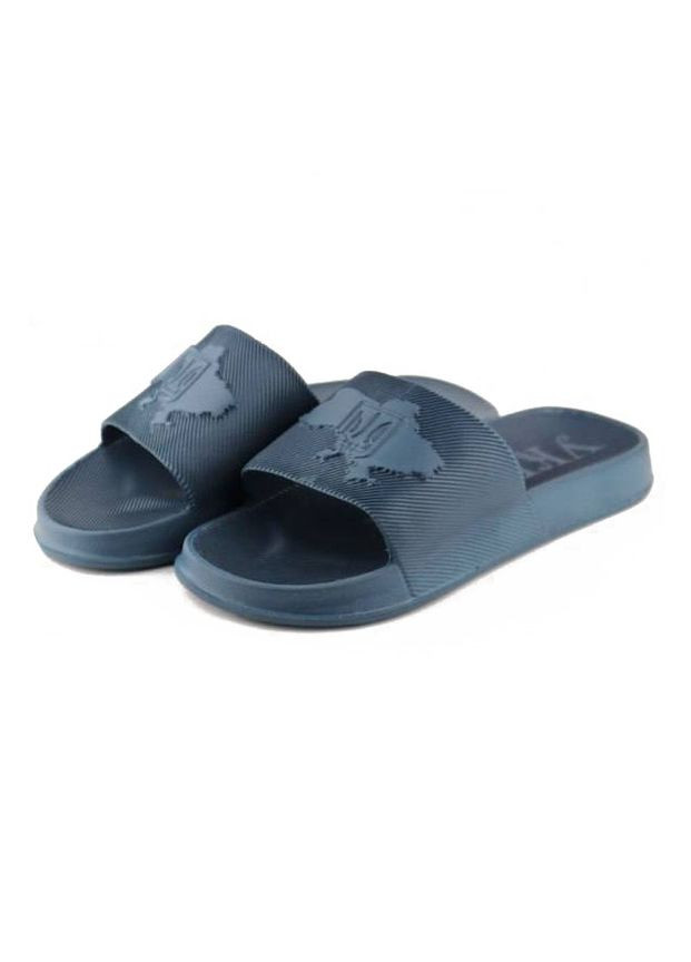 Шльопанці піна чоловічі темно-синього кольору Let's Shop (296199229)