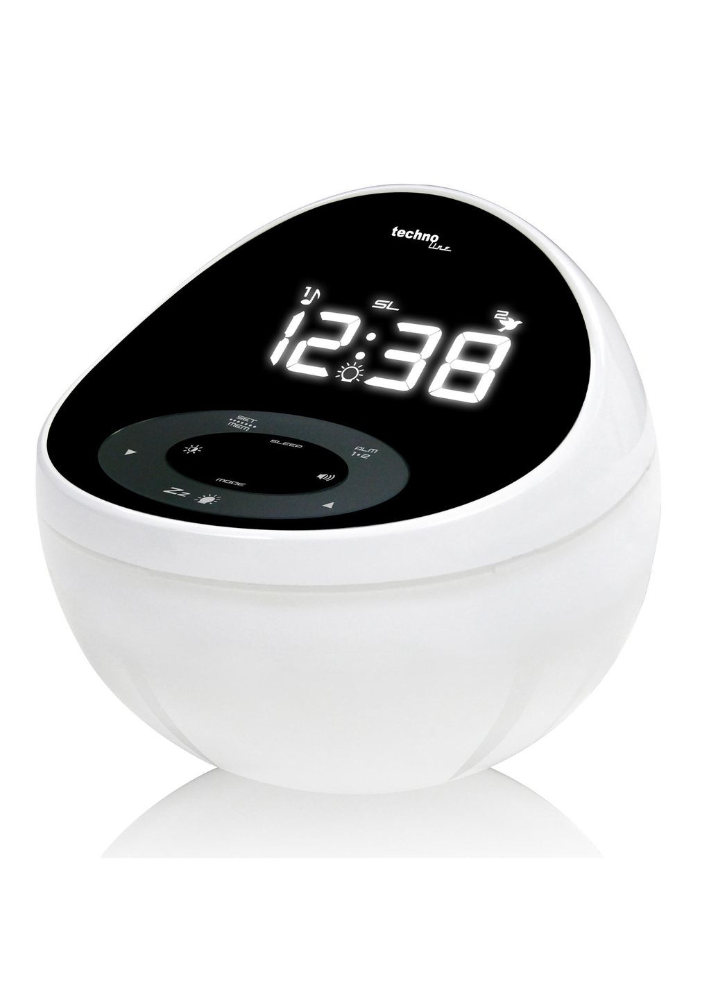 Часы настольные с радио WT500 Black/White (WT500) Technoline (315937388)