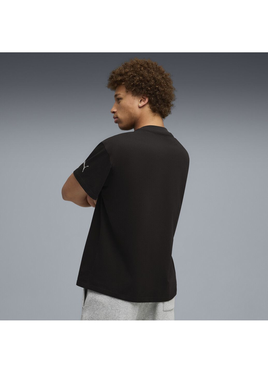 Чорна футболка melo alwayz on 1 basketball tee men Puma