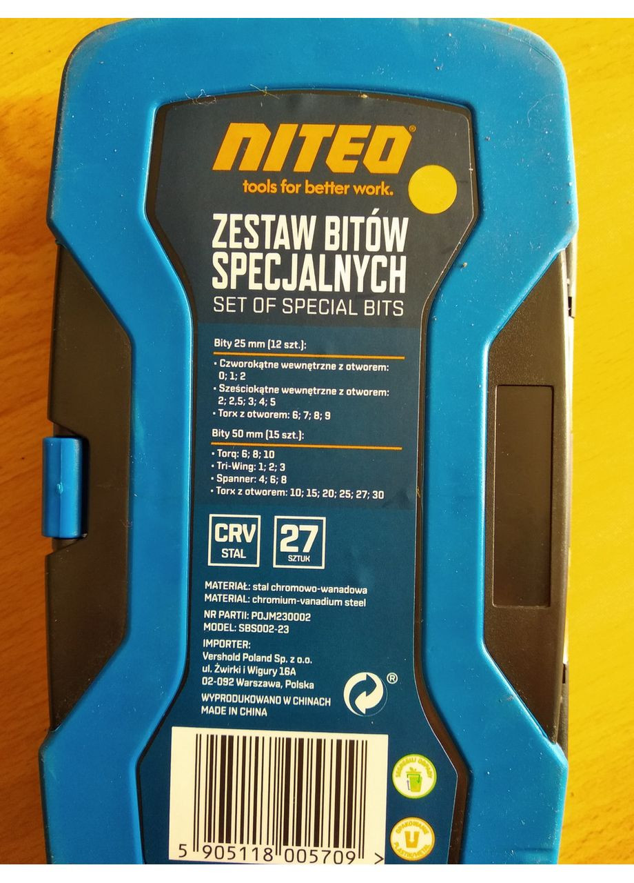 Набор бит для шуруповерта 27 штук Niteo (356671399)