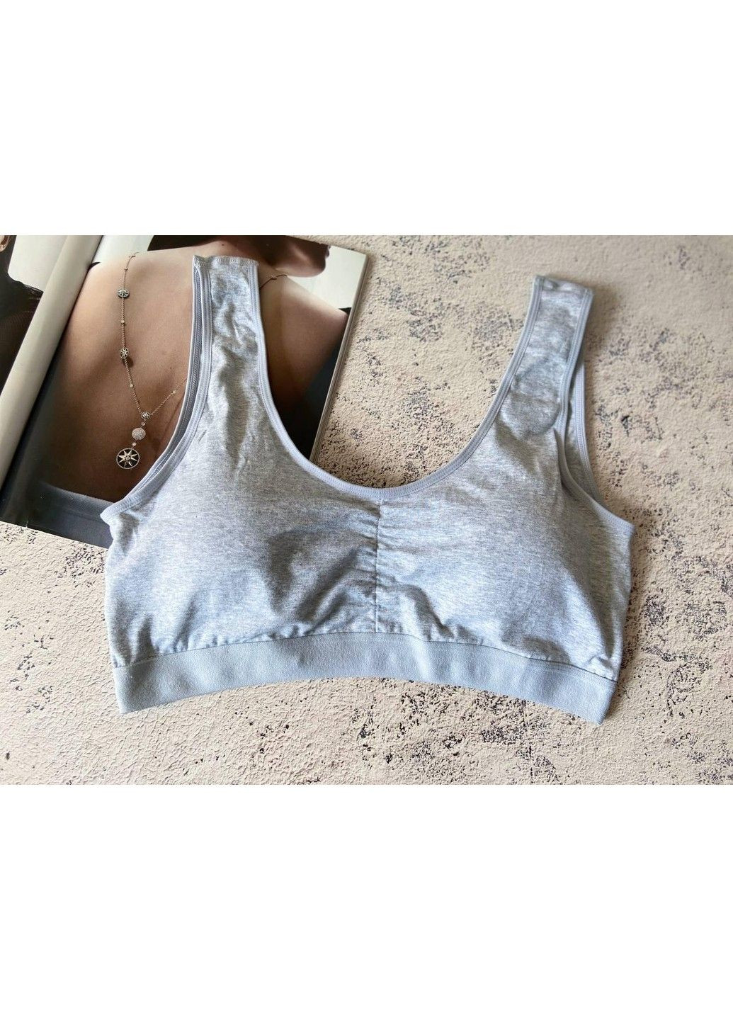 Топ больших размеров из мягкого натурального хлопка Blue Rose (343051674)