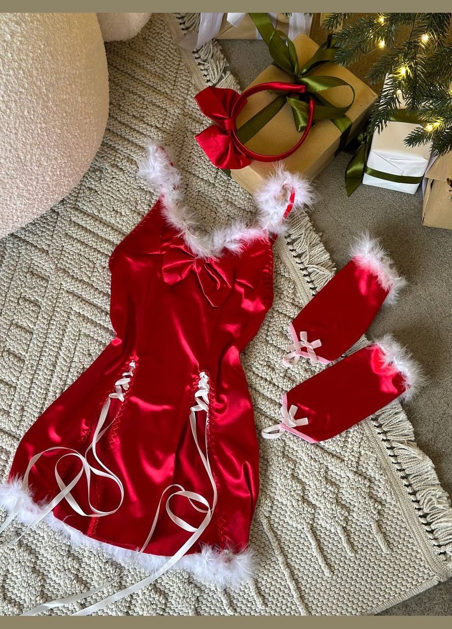 Спокусливий новорічний костюм з бантом No Brand (314695882)