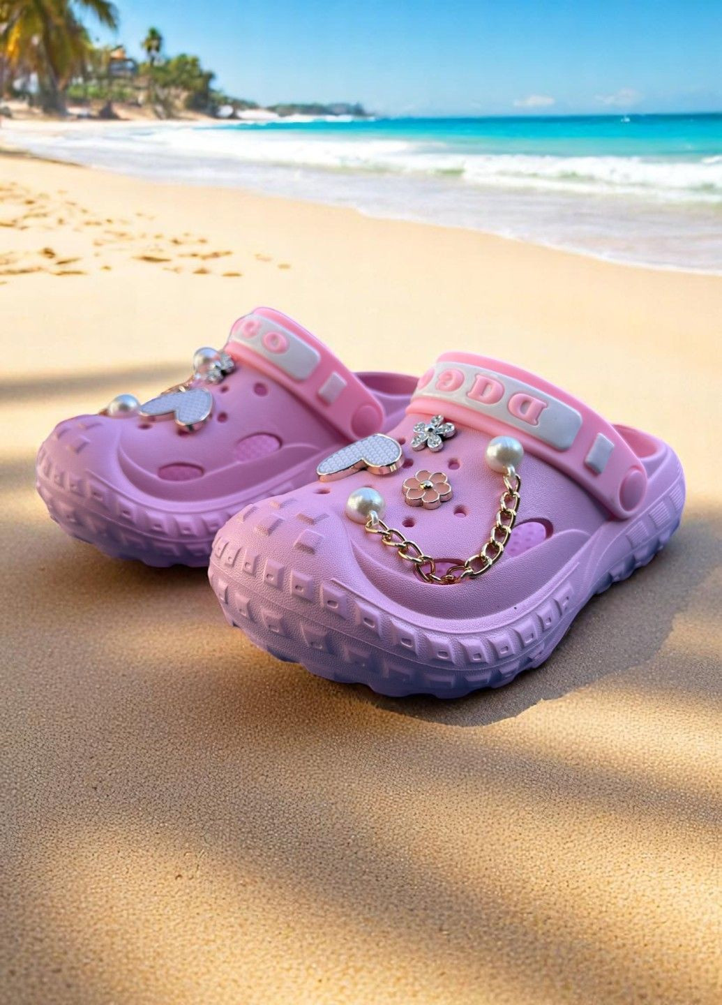 Кроксы для детей "Pink Wonderland" No Brand (330246312)