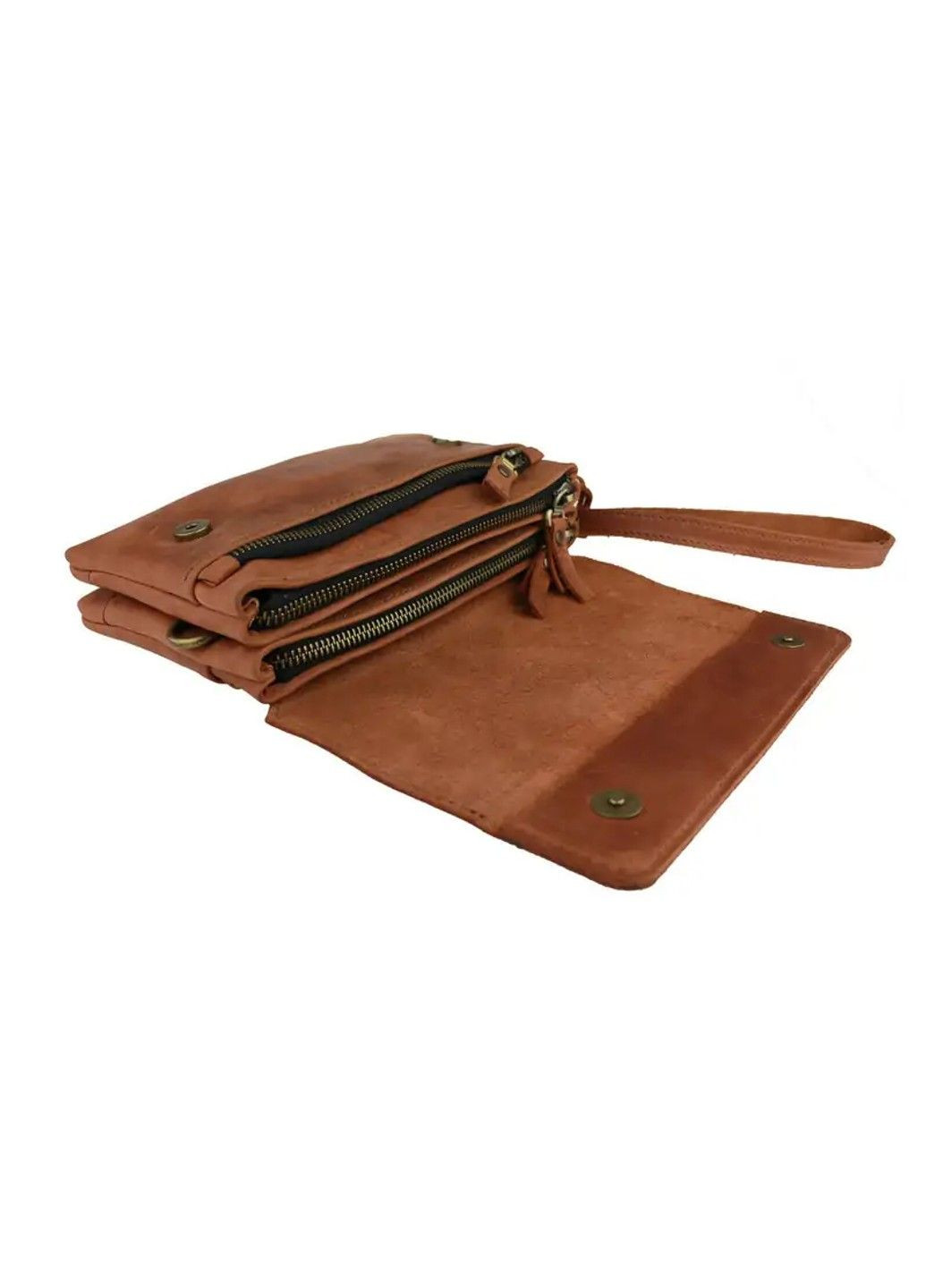 Кожаная барсетка клатч мужская двойная FREESKIN (301648243)