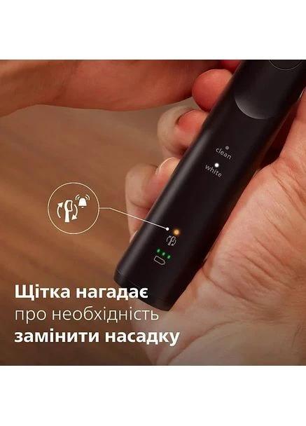 Електрична зубна щітка Sonicare Series 5500 HX7111/01 Black [164720] Philips (400987262)