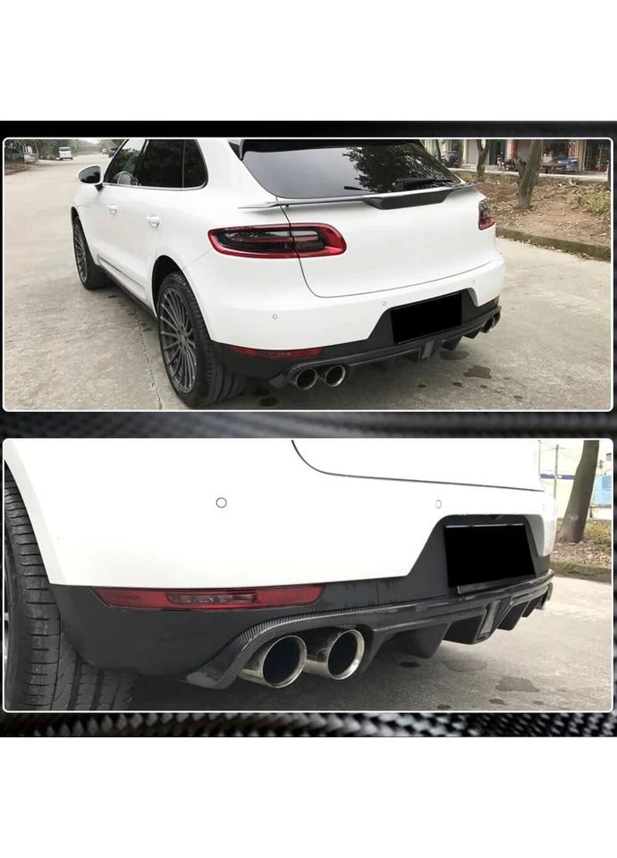 Дифузор заднього бампера V2 (2014-2021, Карбон) для Порше Макан рр Porsche (392211563)