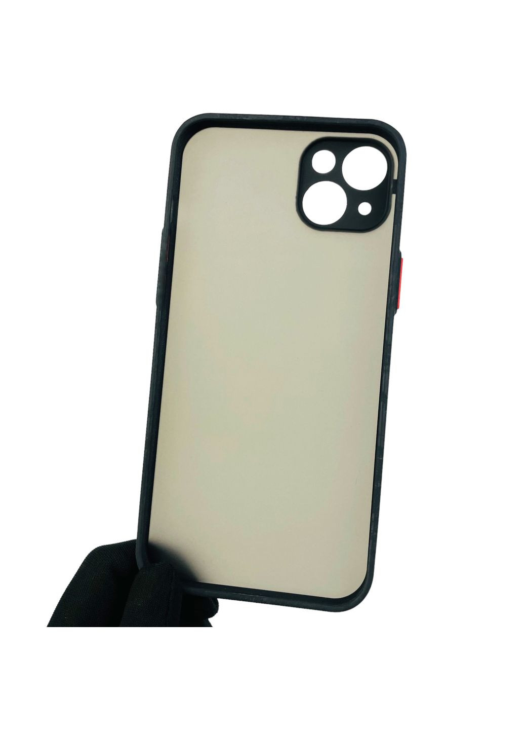 Чохол для iPhone 14 Plus протиударний із високими бортами із захистом камери на айфон 14 плюс чорний Apple (366019603)