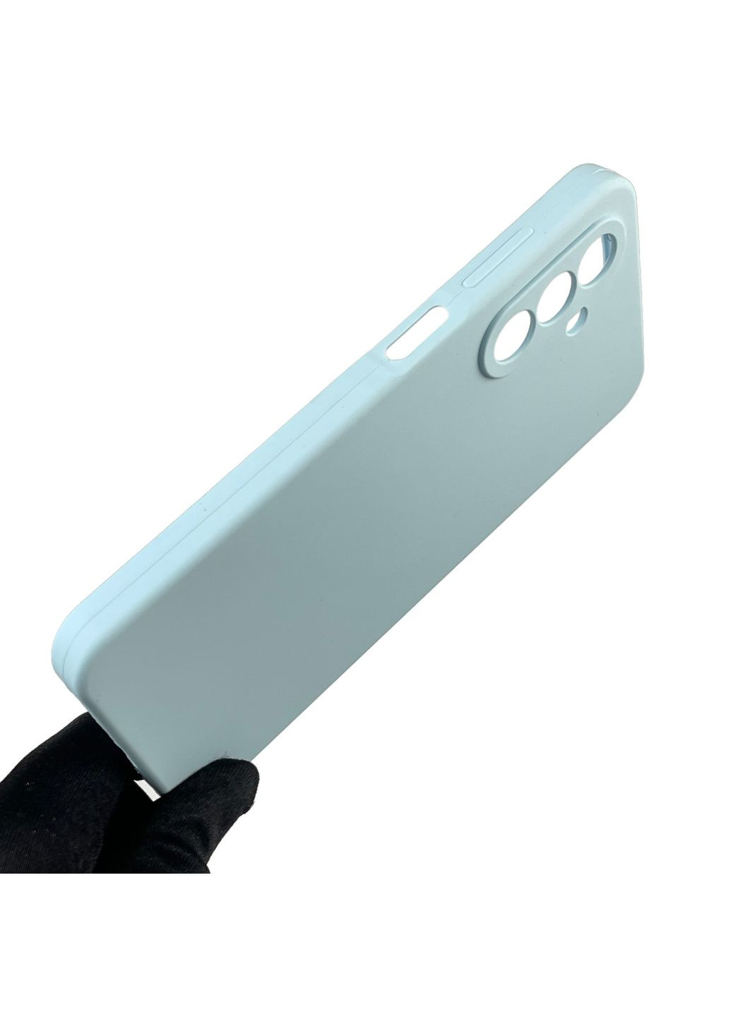 Чохол для Galaxy A26 (SM-A266) силіконовий з мікрофіброю нековзний на самсунг а26 блакитний Samsung (366228915)