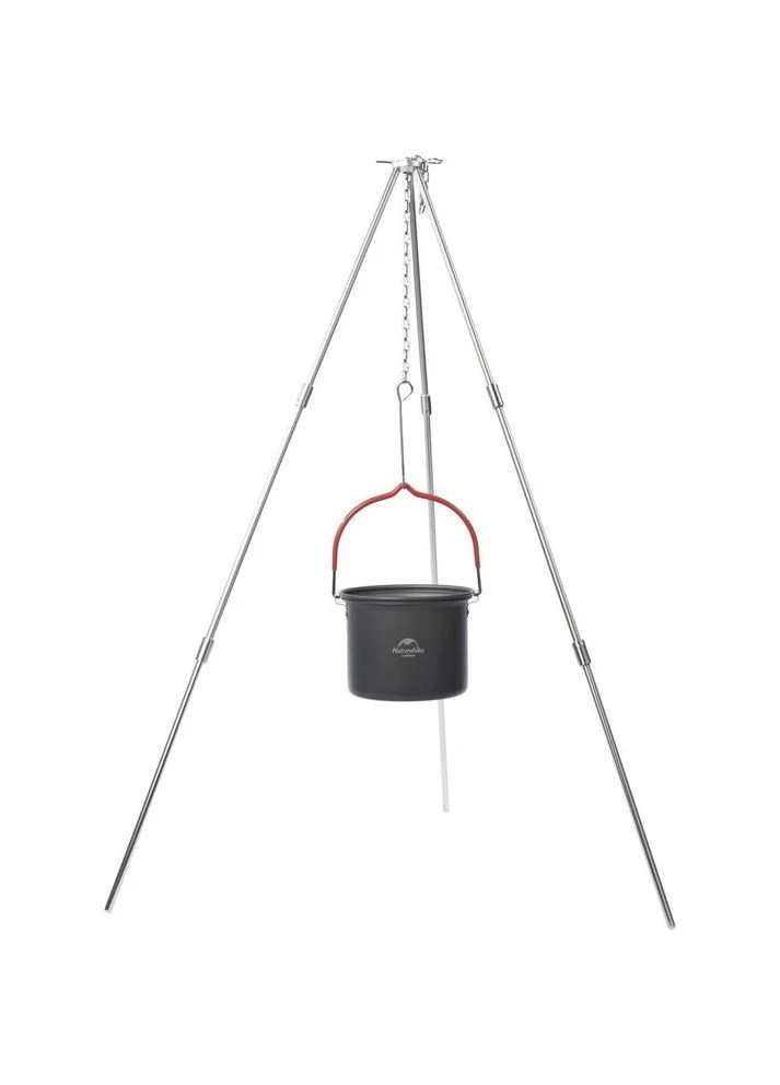 Тринога трьохсекційна для казана Light Tripod NH17S00S-G, алюміній / сталь, вага 442 г, розмір 32 х 10 см Naturehike (395601182)