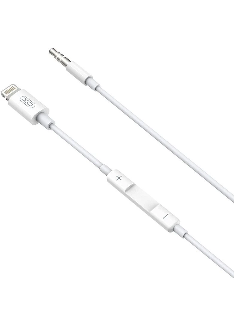 Переходник NB192A Lightning (Male) - 3,5 (Male) White XO (301473115)