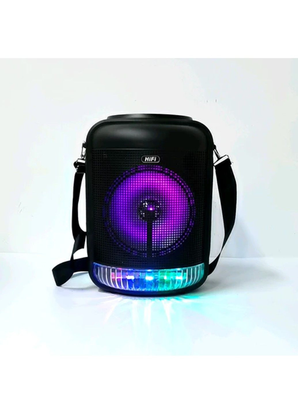 Акустична колонка RX-8101 Bluetooth з диско-світлом та мікрофоном No Brand (332634958)