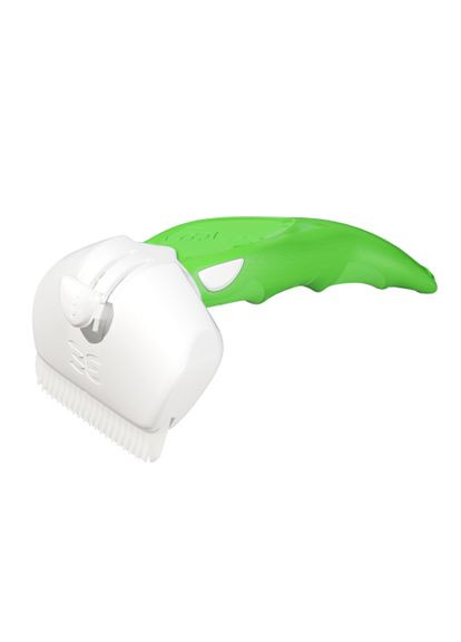 Дешеддер середній для видалення линяючої шерсті собак і котів Medium 6,5 см Зелений (3661726002067) FoOlee Easee (318100673)