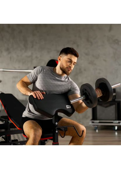 Скамейка тренировочная HS-1075 Pro с партой Скотта Hop-Sport (365718047)