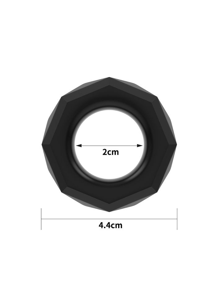 Эрекционное кольцо Power Plus Cockring 4 Черное CherryLove Lovetoy (282960645)