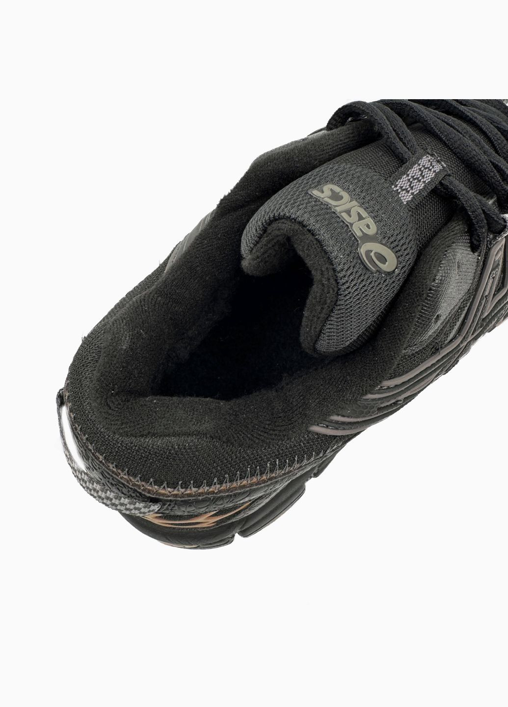 Черные зимние кроссовки зимние мужские asics gel-kahana 8 winter fur black chameleon | асикс гель-кахана 8 черные с мехом No Brand