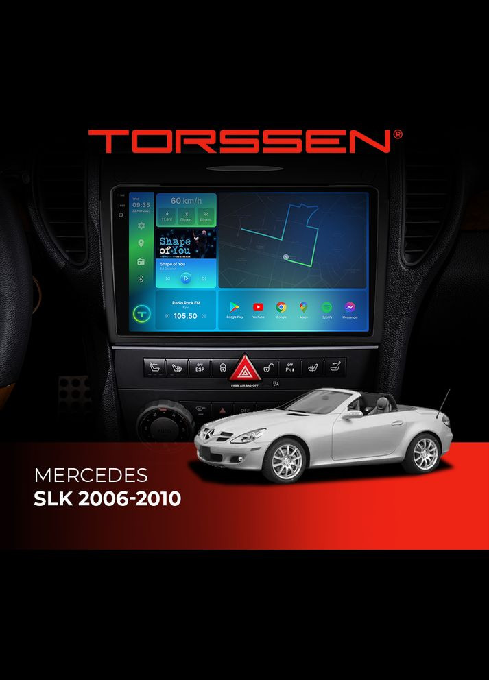 Штатная магнитола 2K Mercedes SLK 20062010 FL9 4+64Gb 4G Carplay DSP Torssen (307086394)