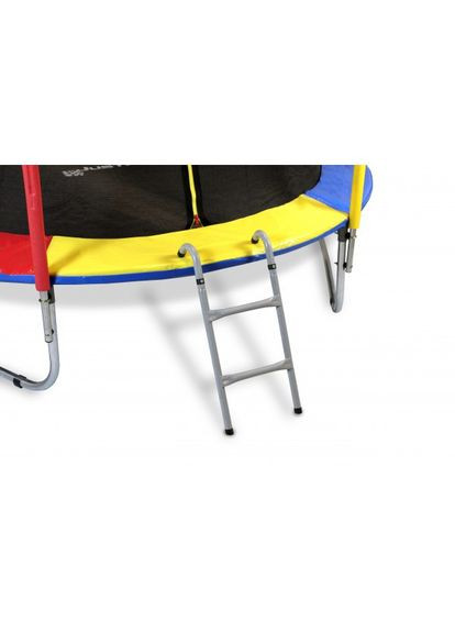 Батут 244см Multicolor внутренняя сетка + стремянка No Brand (352011025)