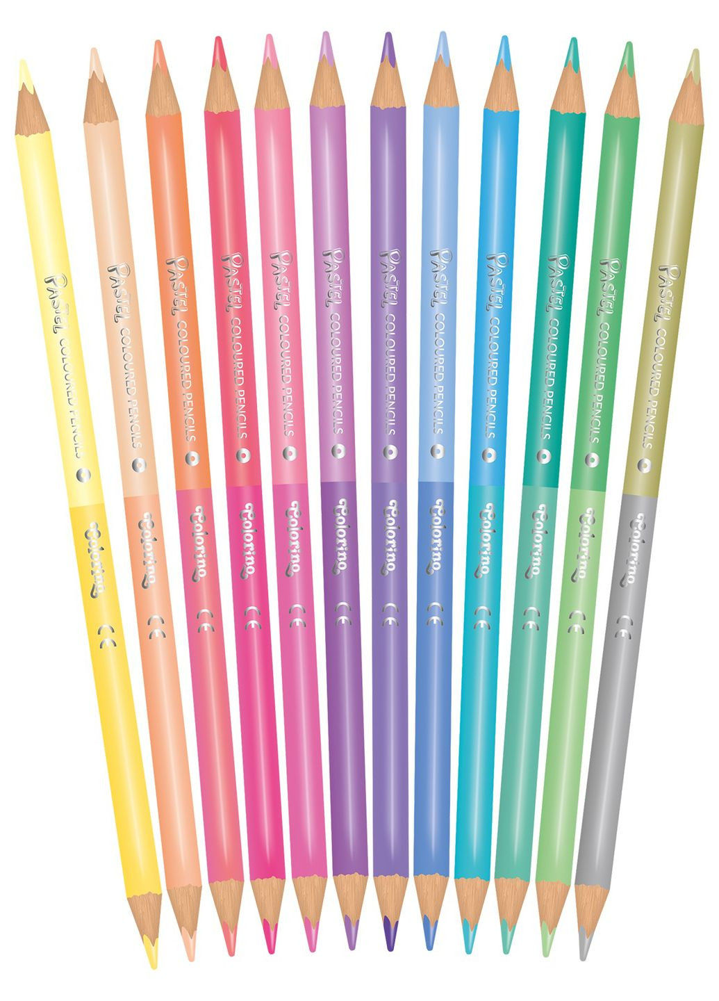 Набір олівців 24 кол. Pastel Duo Colors двосторонніх Colorino (289479498)