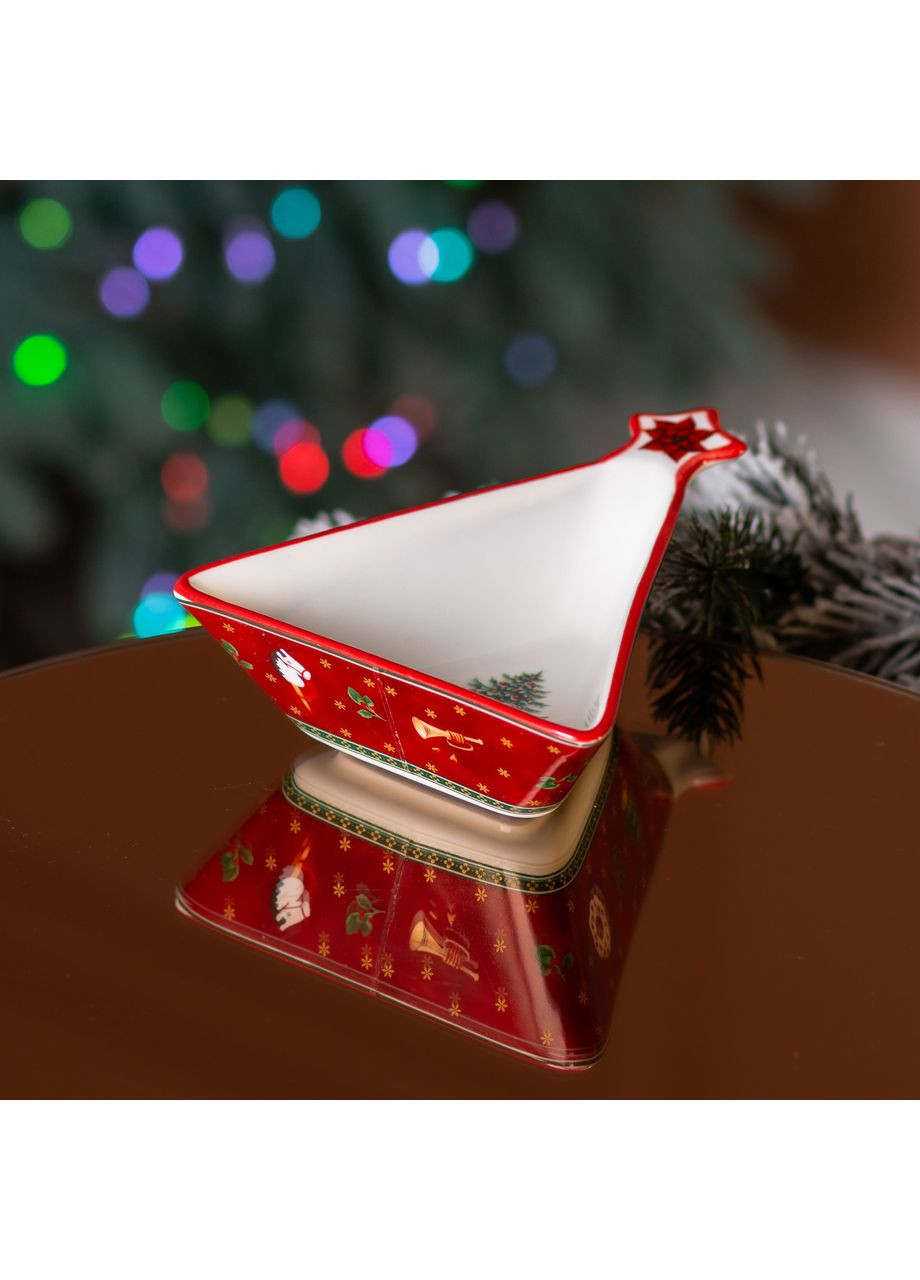 Салатниця у формі ялинки 14.5×12 см новорічна HP-SD-3 Yiwu (370800091)