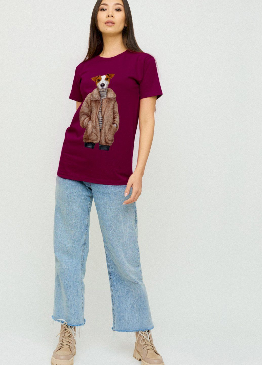 Футболка Boyfriend / air print / YAPPI - (252385860)