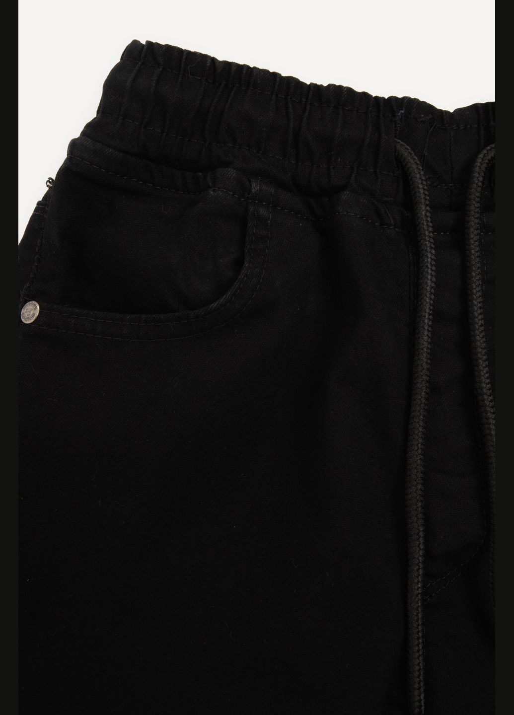Черные демисезонные джогеры для мальчика карго цвет черный цб-00232410 Sercino