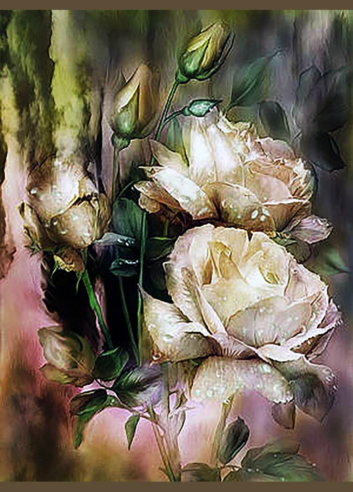 Набор алмазной вышивки "Утренняя роза" Чарівний діамант (301278999)