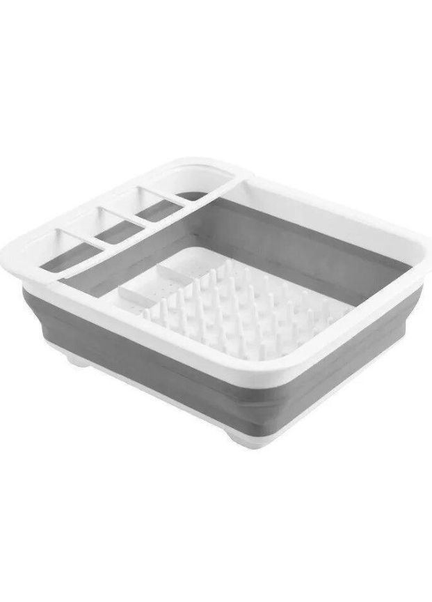 Силіконова сушарка піддон для кухонного посуду сірий (1756375348) Supretto (333828182)