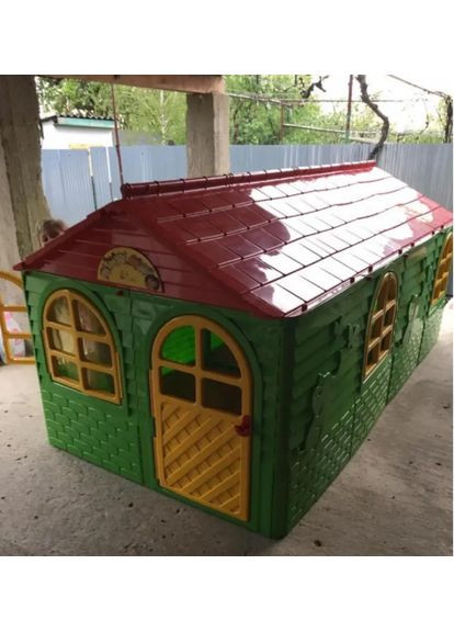 Дитячий ігровий Будиночок зі шторками 02550/23 пластиковий Doloni (365641585)