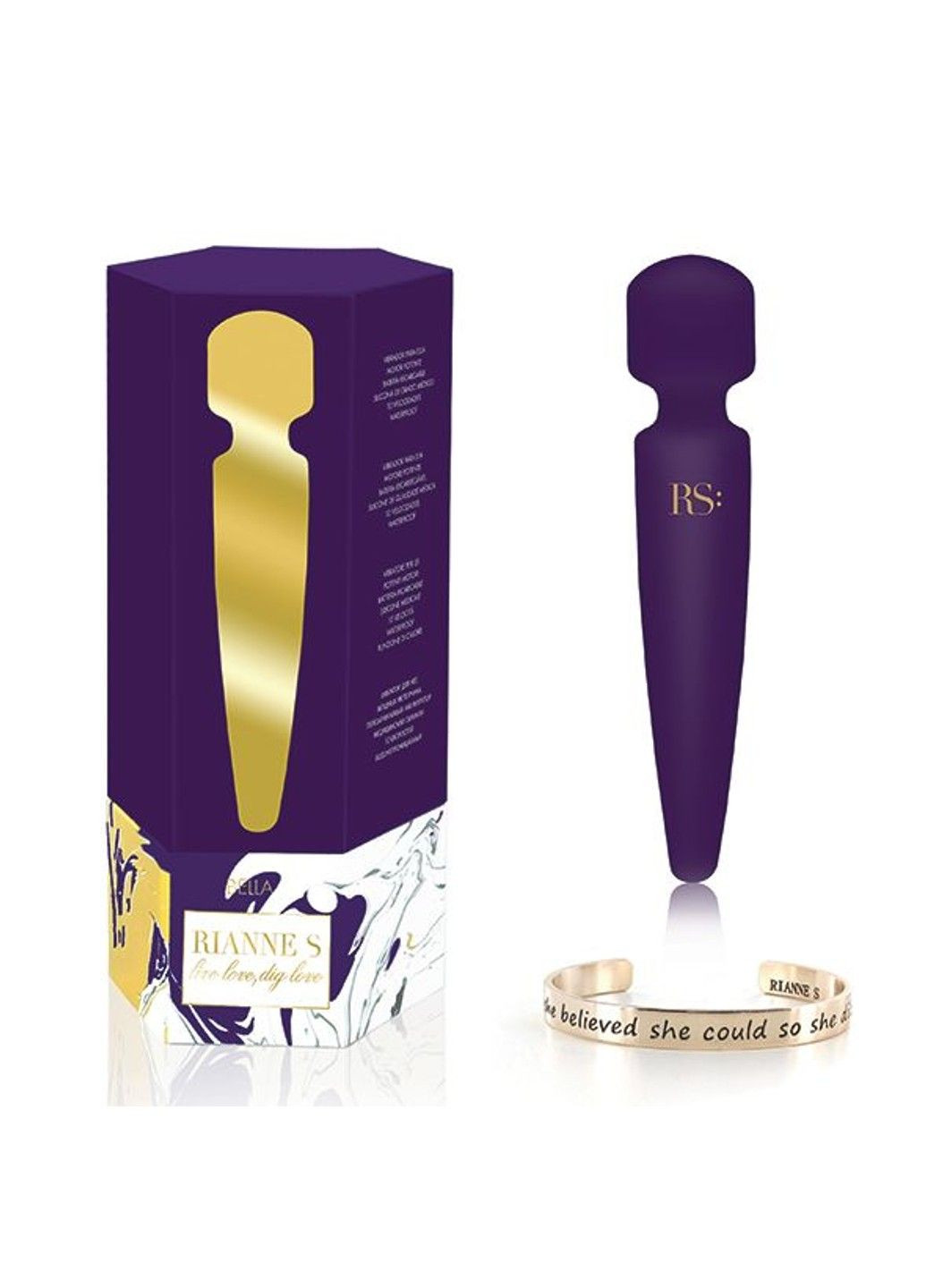 Вибромассажер Bella Mini Wand Purple RIANNE S (316253910)