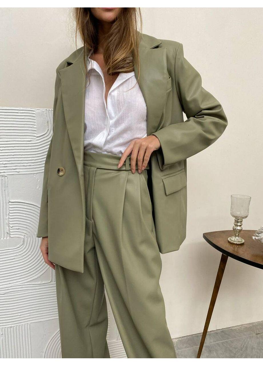 Женский классический костюм ALEX (пиджак + брюки палаццо) (mil484) milirud (366090057)