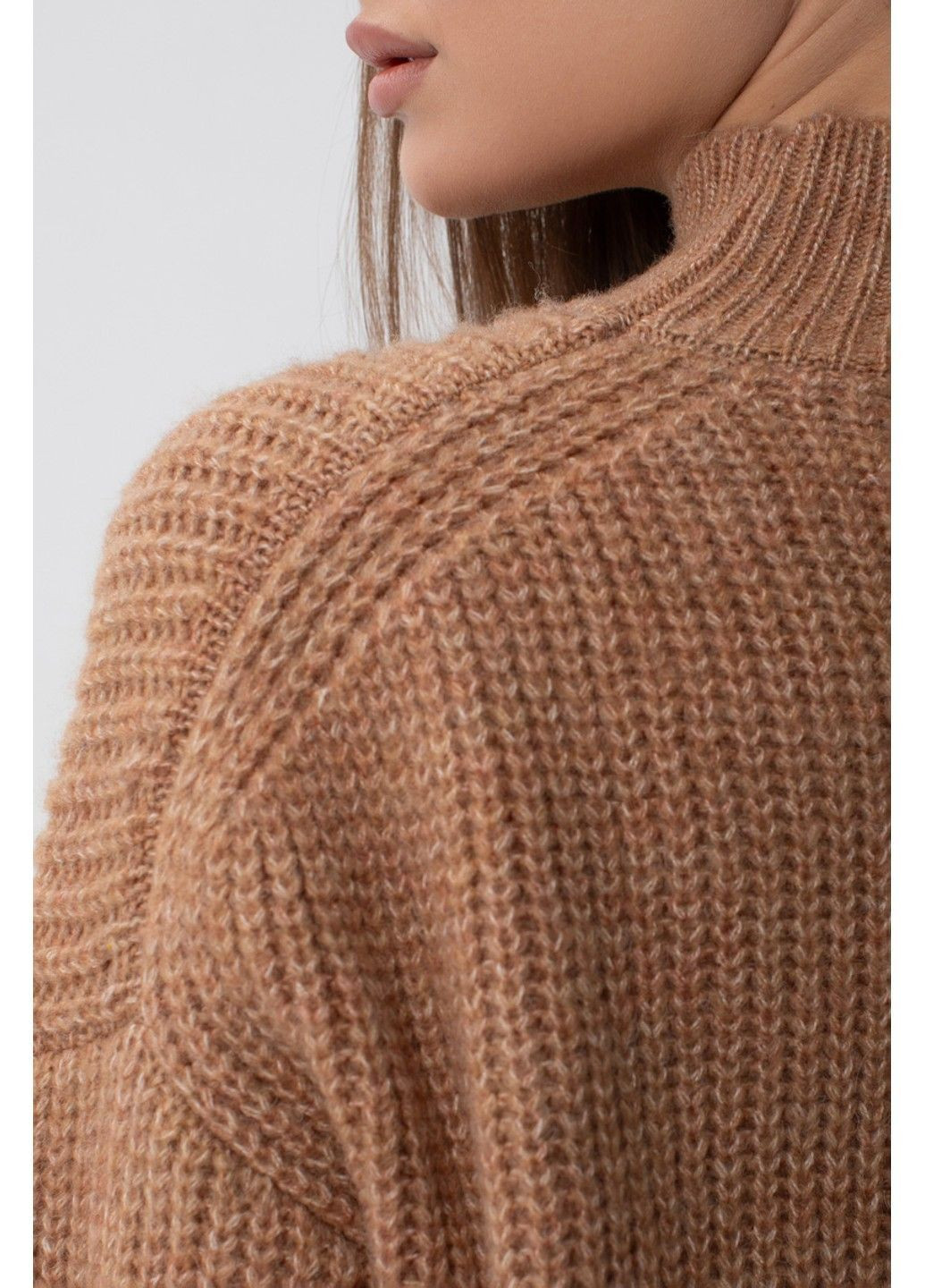 Песочный демисезонный свитер s1027 Sewel