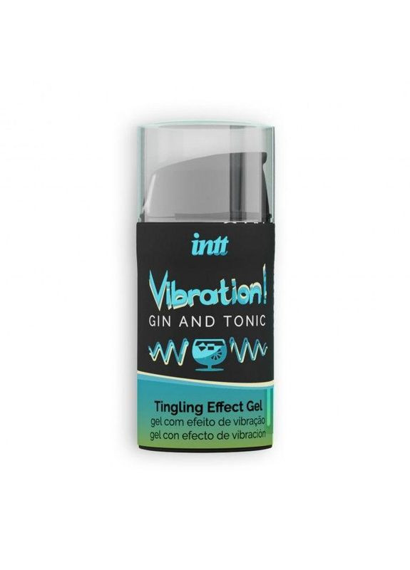 Жидкий вибратор Vibration Gin Tonic (15 мл) густой возбуждающий гель Intt (291876341)