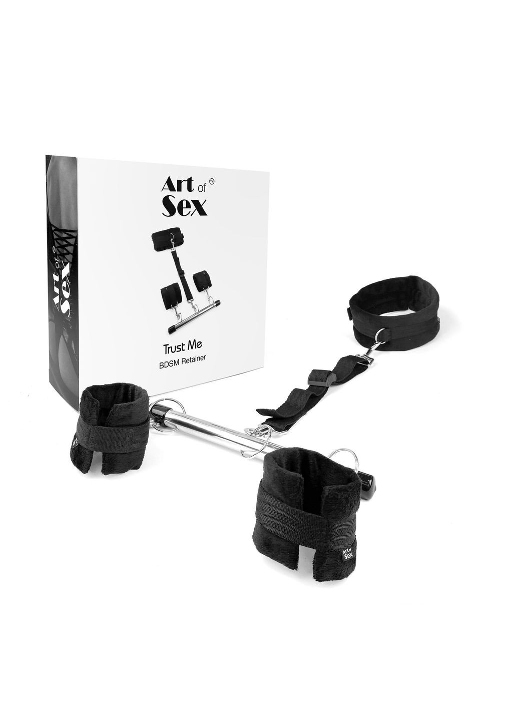 Фіксатор для рук та шиї Trust me, колір чорний Art of Sex (297588147)