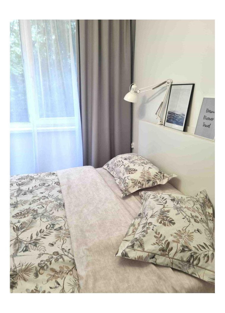 Постільна білизна Міра полуторна з бавовни комплект для сну та відпочинку спальний набір ProDobro (369377951)