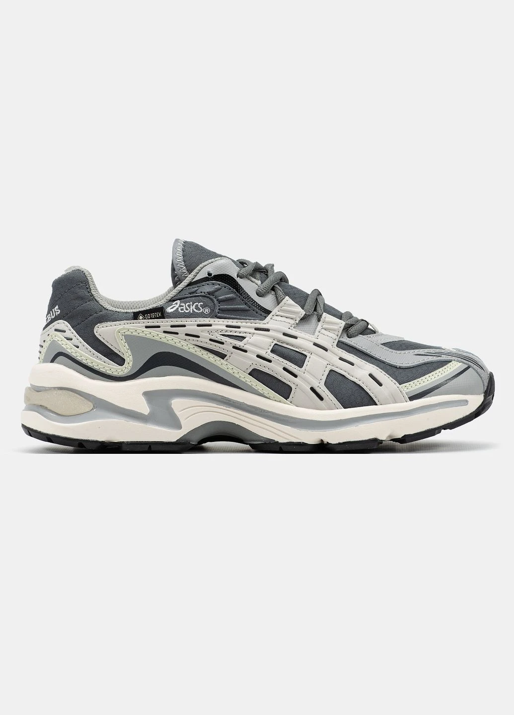 Серые зимние кроссовки зимние мужские asics gel-preleus winter gore-tex grey termo | асикс гель-прелеус серые термо No Brand