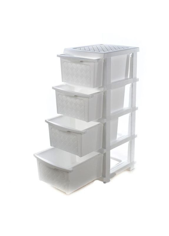 Комод пластиковий білий "Компакт Плюс", ящиків 4 R-Plastic (345122271)