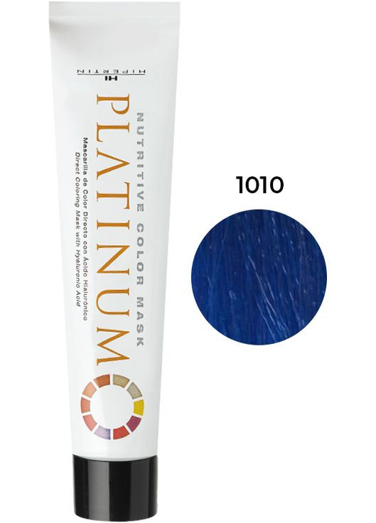 Тонуюча фарба-маска для волосся 1010 інтенсивний синій Platinum, 100 мл Hipertin (335264943)