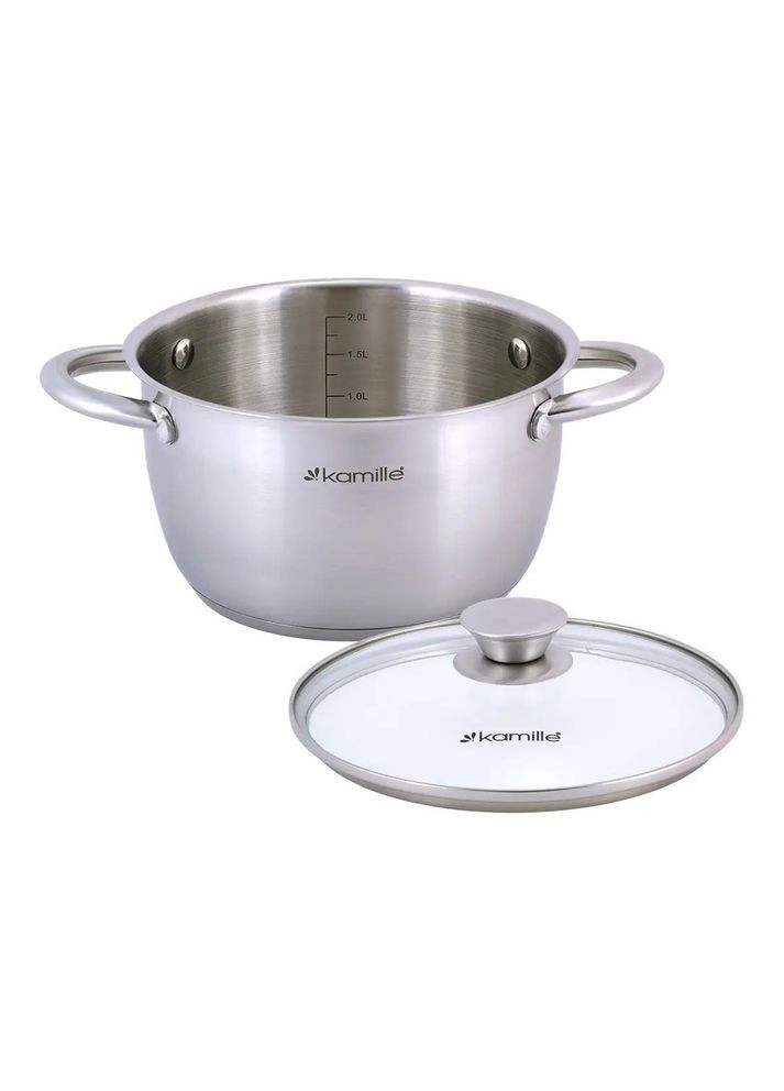 Кастрюля с крышкой 2 л KM4901 Kamille (316621886)