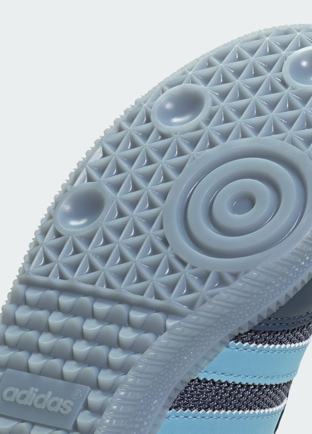 Синие летние кроссовки samba og adidas