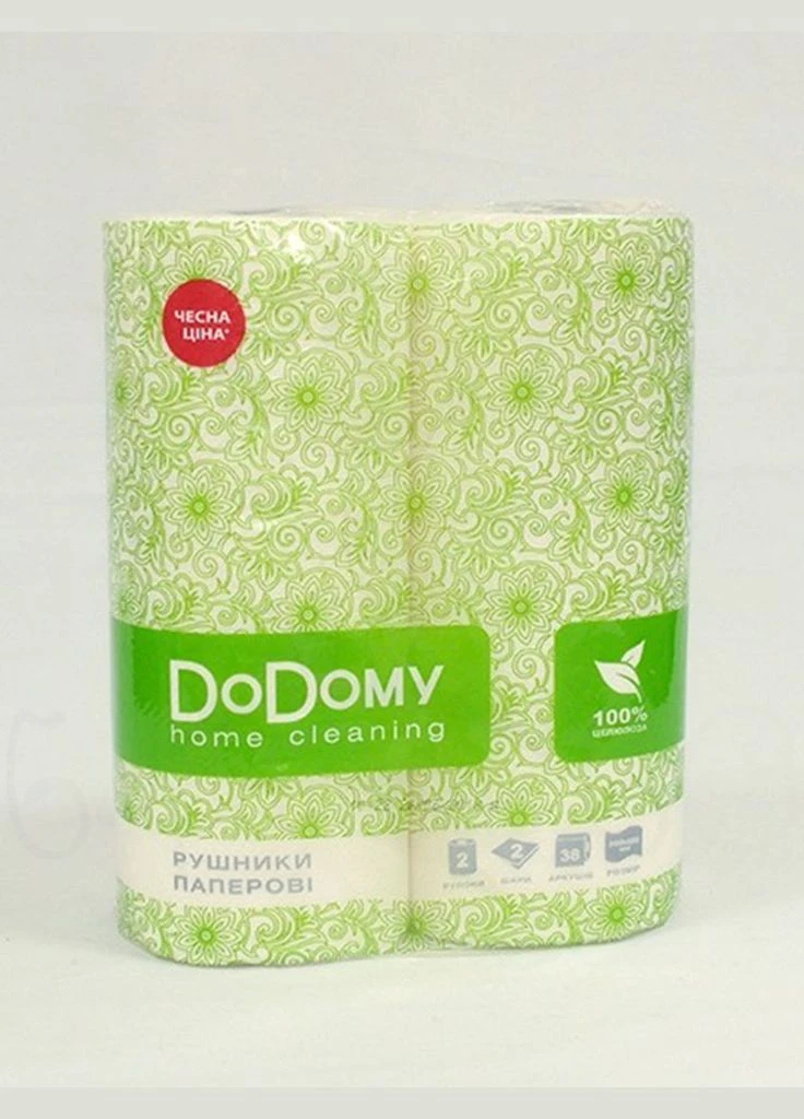 DoDomy Рушники паперові 2шар. 2рул. No Brand (313837064)
