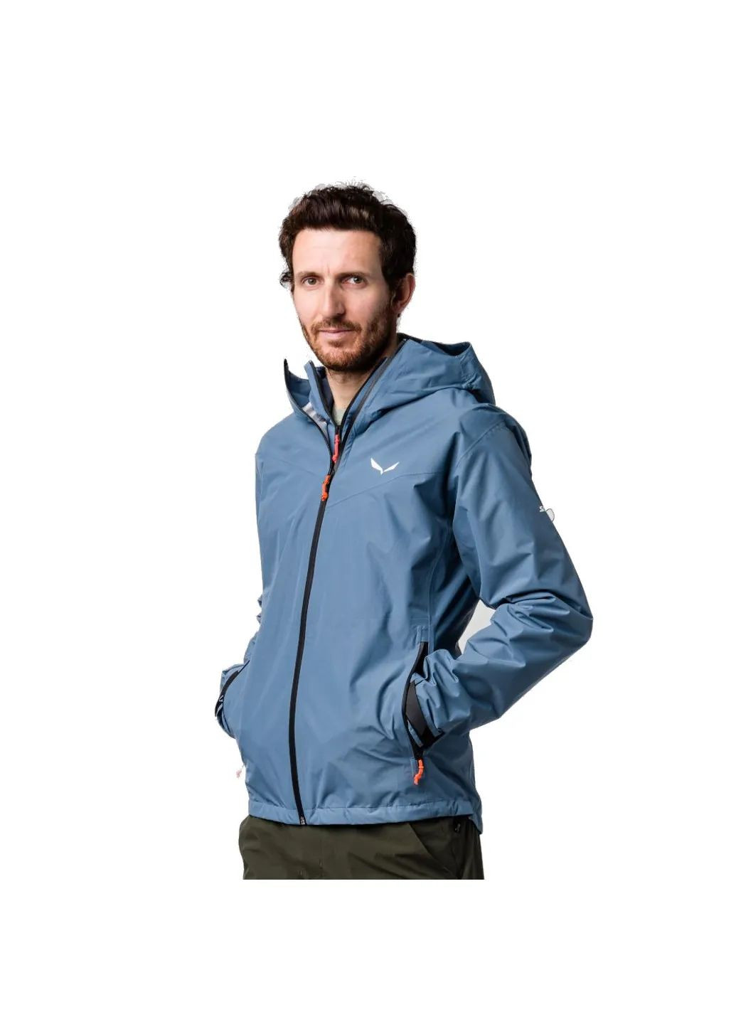 Синя демісезонна куртка puez aqua 4 ptx 2.5l mns Salewa