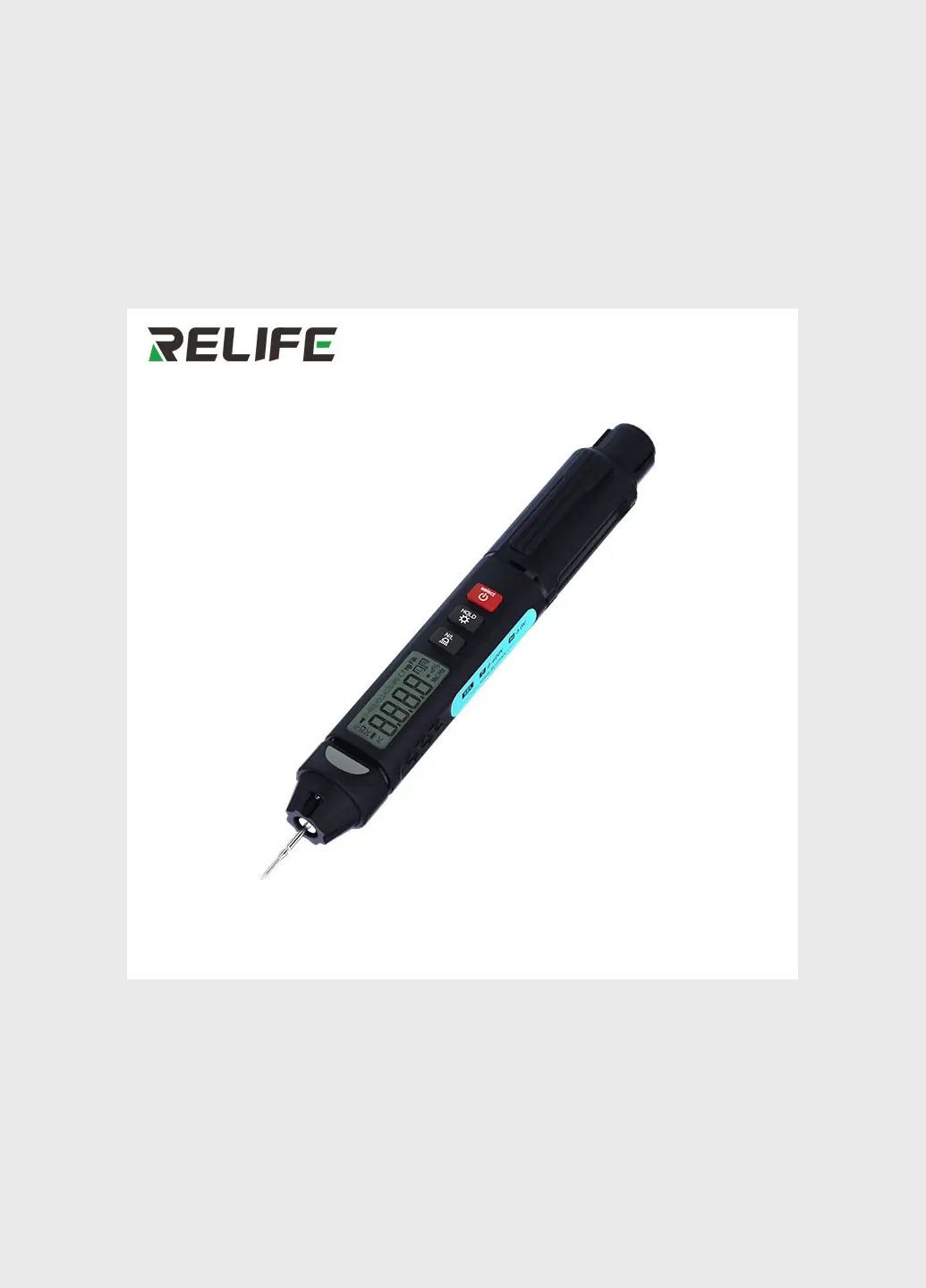 Мультиметр ручка DT02 / АВТО режим / True RMS / дисплей / фонарик / компактный Relife (276536337)