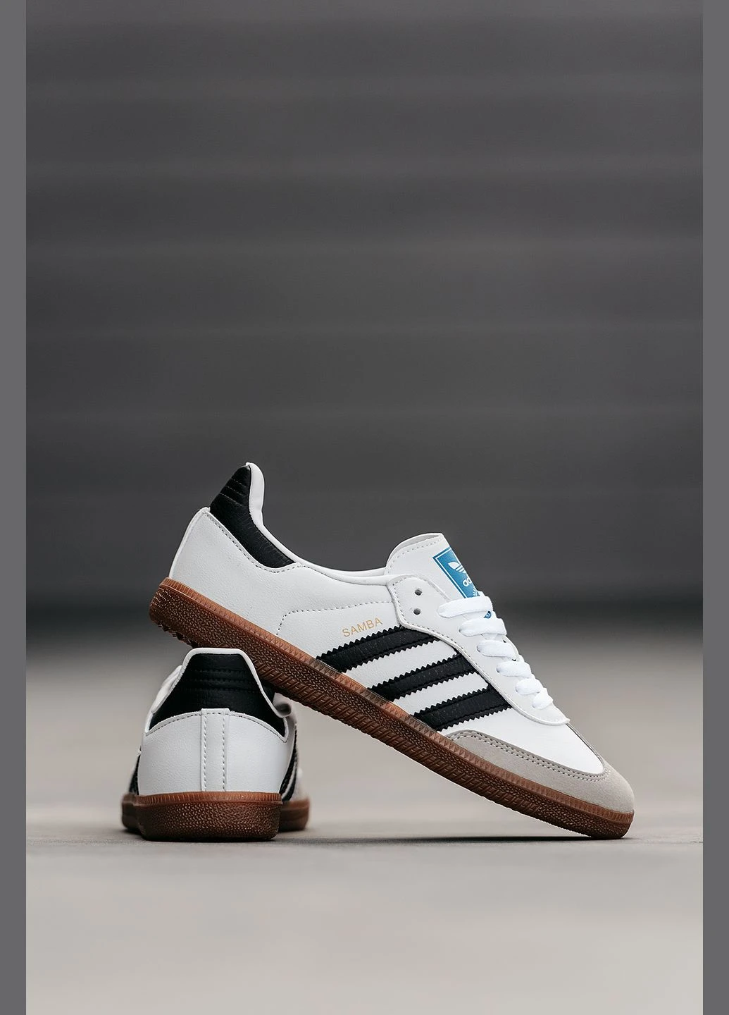 Білі Осінні кросівки чоловічі і жіночі adidas samba vegan white| адідас самба веган білі No Brand