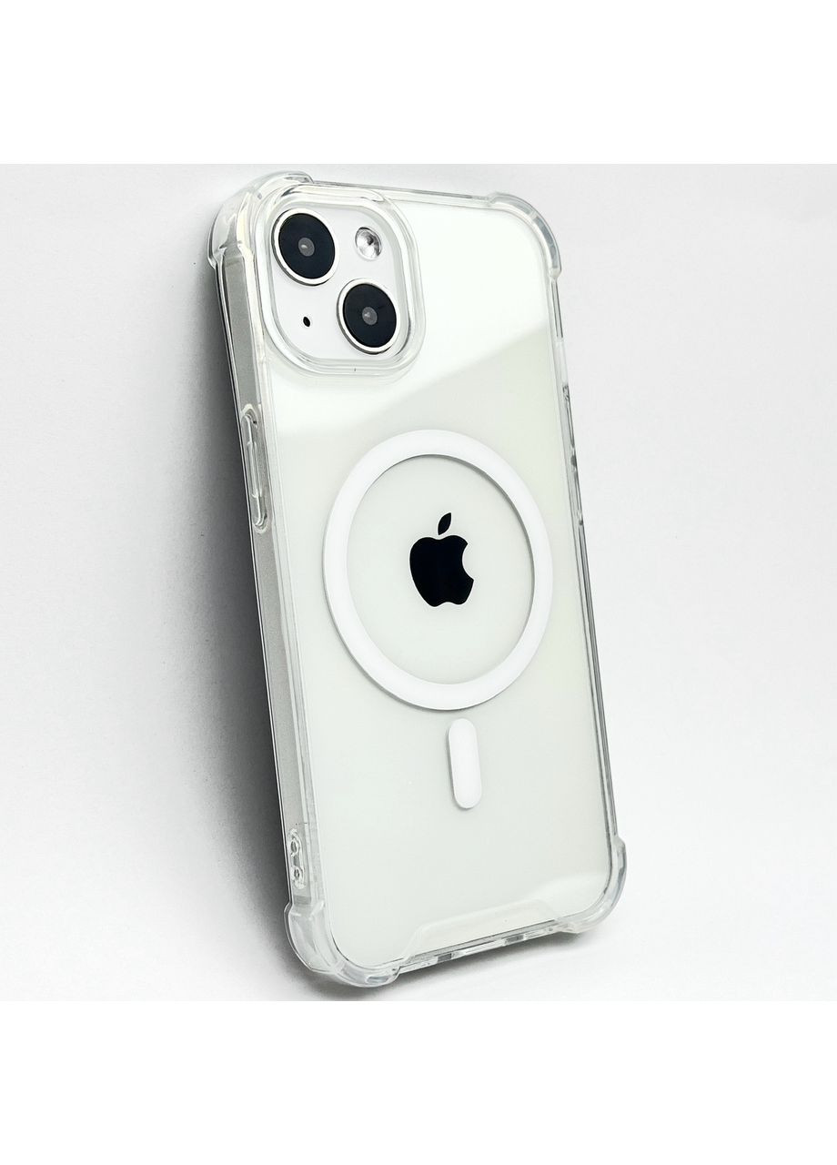 Чохол Magsafe для 15 протиударний Clear case посилений магнітний силіконовий на айфон 15 No Brand (370639339)