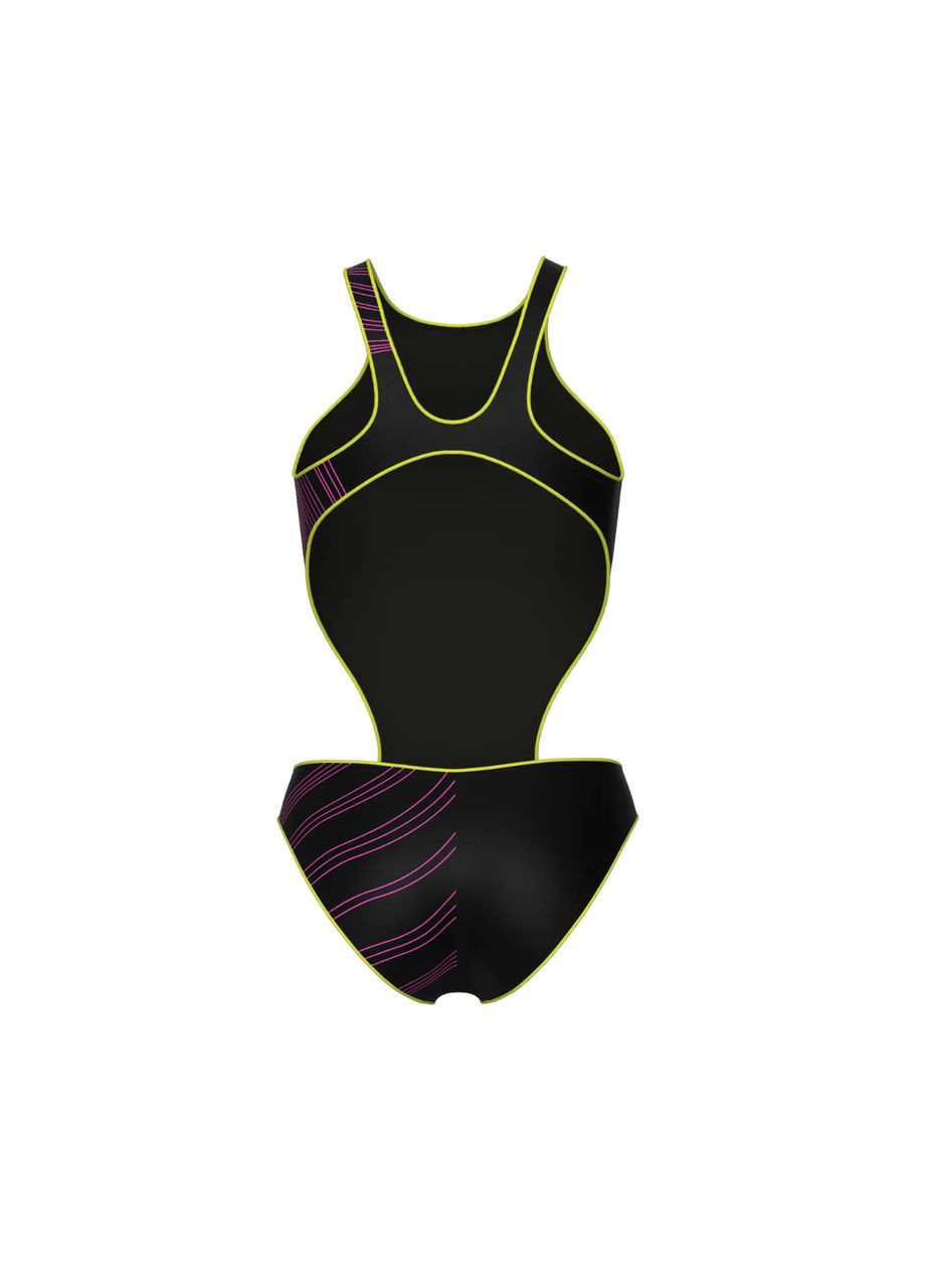 Чорний літній жіночий купальник one stream swimsuit (008953-560) розмір Arena