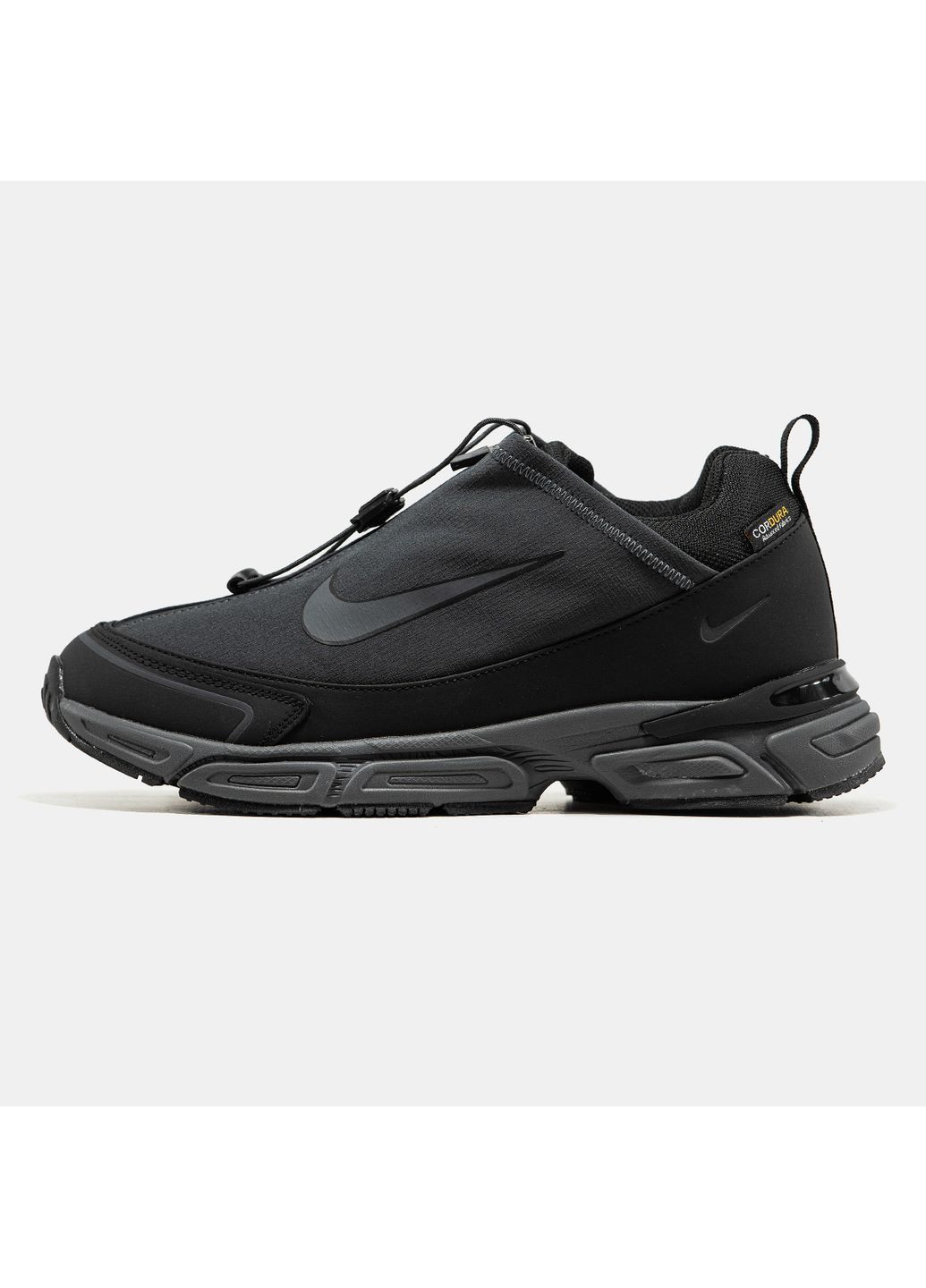 Темно-серые демисезонные кроссовки мужские nike zoom pulse cordura grey black winter fur | найк зум пульс кордура темно-серые No Brand