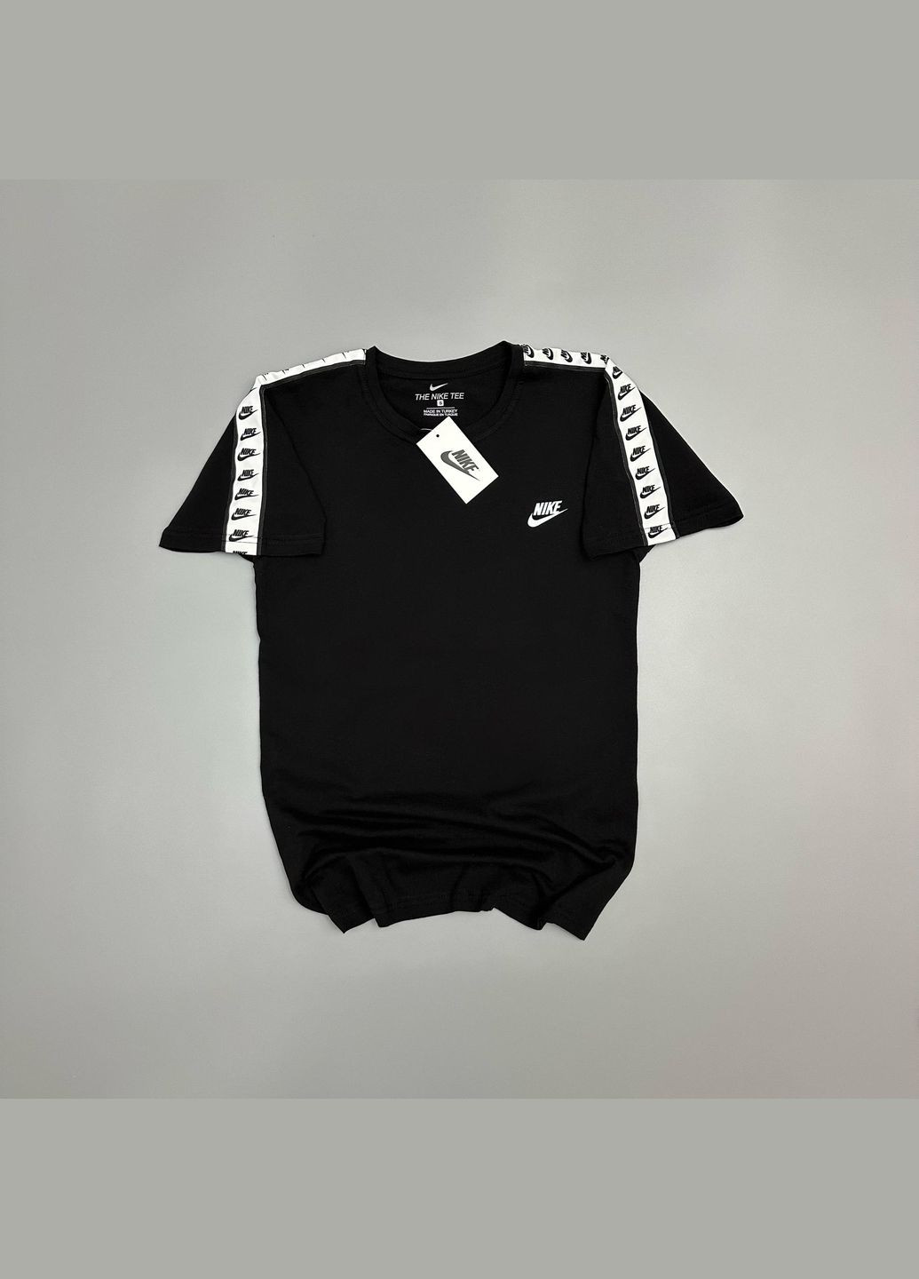 Черная мужская летняя футболка nike черная с коротким рукавом Freedom