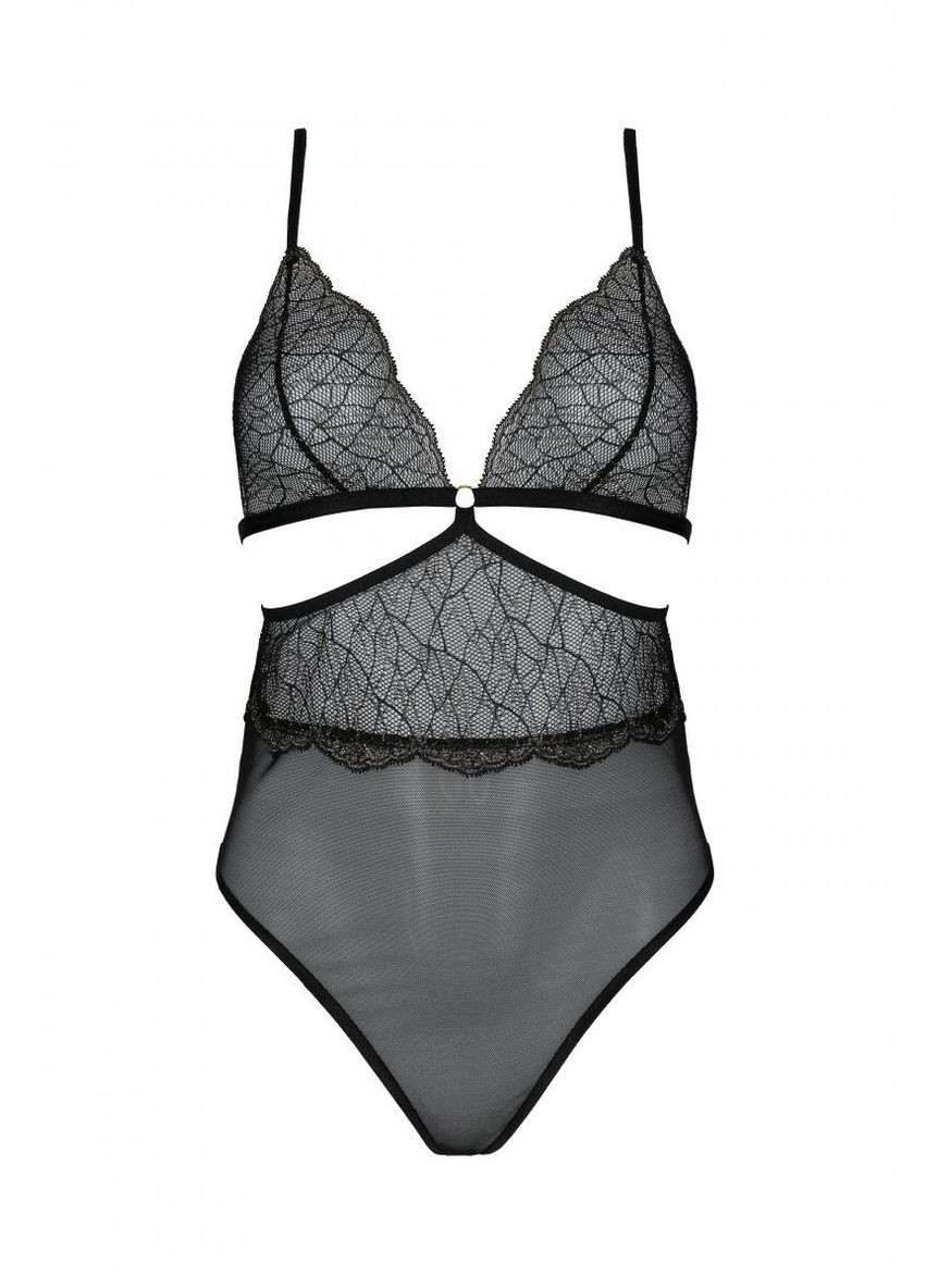 Боді AMBERLY BODY black, L/XL, відкрита спина, низ стрінги Passion (369951040)